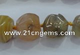 CNG332 15.5 inches 8*10mm - 15*18mm faceted nuggets agate beads