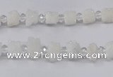 CNG3320 15.5 inches 4*6mm - 8*10mm nuggets plated druzy agate beads
