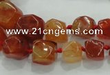 CNG334 15.5 inches 8*10mm - 13*15mm faceted nuggets agate beads