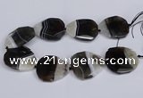 CNG3344 15.5 inches 40*45mm - 45*50mm faceted freeform agate beads