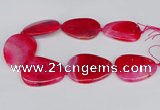 CNG3351 15.5 inches 40*50mm - 45*60mm freeform agate beads