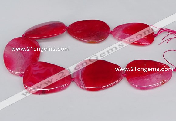 CNG3351 15.5 inches 40*50mm - 45*60mm freeform agate beads