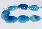 CNG3352 15.5 inches 40*50mm - 45*60mm freeform agate beads