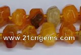 CNG3365 15.5 inches 10*14mm - 12*16mm nuggets agate beads