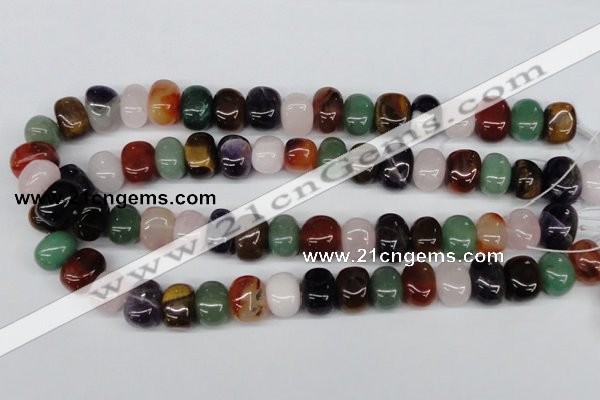 CNG34 15.5 inches 11*15mm nuggets mixed gemstone beads