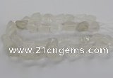 CNG3421 15.5 inches 15*20mm - 20*30mm nuggets white crystal beads