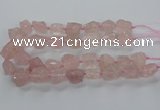 CNG3422 15.5 inches 15*20mm - 20*30mm nuggets rose quartz beads