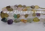 CNG3428 15.5 inches 15*20mm - 20*30mm nuggets mixed quartz beads