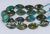 CNG3453 15.5 inches 30*40mm oval dragon veins agate beads