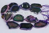 CNG3461 15.5 inches 35*40mm - 45*55mm freeform agate beads