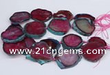 CNG3462 15.5 inches 35*40mm - 45*55mm freeform agate beads