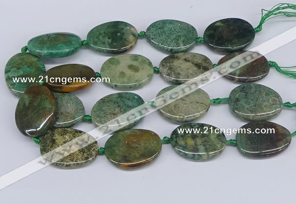 CNG3483 25*35mm - 30*40mm freeform chrysanthemum agate beads