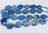 CNG3485 20*25mm - 30*35mm freeform chrysanthemum agate beads