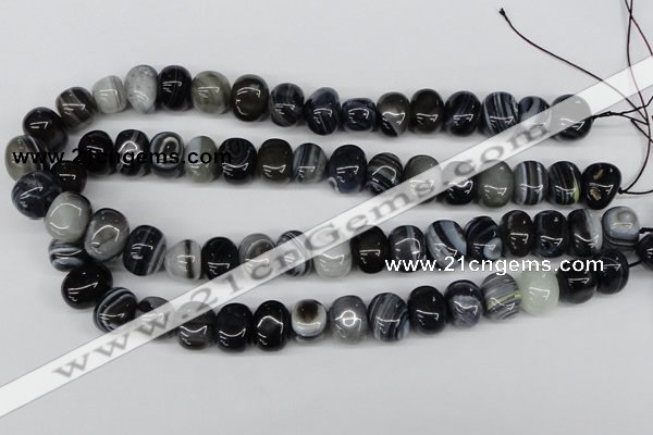 CNG35 15.5 inches 11*15mm nuggets madagascar agate gemstone beads