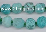 CNG3503 15.5 inches 12mm - 14mm faceted nuggets agate beads