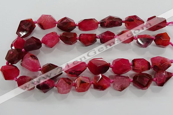 CNG3509 15.5 inches 15*20mm - 18*25mm faceted nuggets agate beads