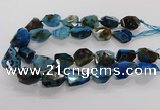 CNG3510 15.5 inches 15*20mm - 18*25mm faceted nuggets agate beads