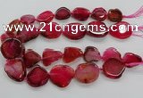 CNG3515 15.5 inches 20*25mm - 25*35mm freeform agate slab beads