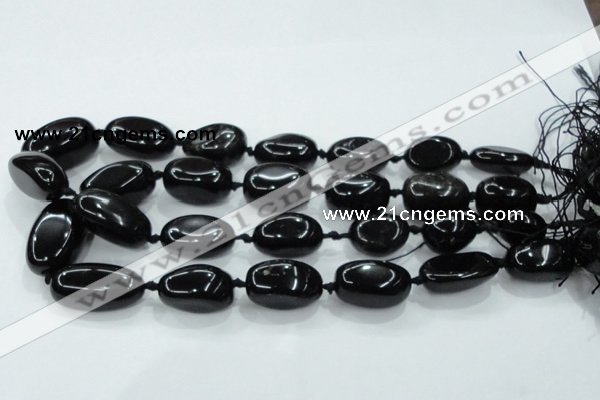 CNG352 15.5 inches 15*20mm - 20*35mm nuggets obsidian beads