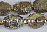 CNG3528 15.5 inches 13*18mm - 15*20mm faceted nuggets devil jasper beads