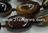 CNG353 15.5 inches 15*20mm - 20*35mm nuggets tiger eye beads