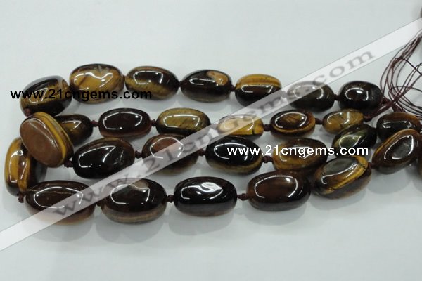 CNG353 15.5 inches 15*20mm - 20*35mm nuggets tiger eye beads