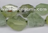 CNG3532 15.5 inches 12*16mm - 13*18mm faceted nuggets prehnite beads