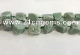 CNG3565 18*20mm - 25*30mm nuggets rough green aventurine beads