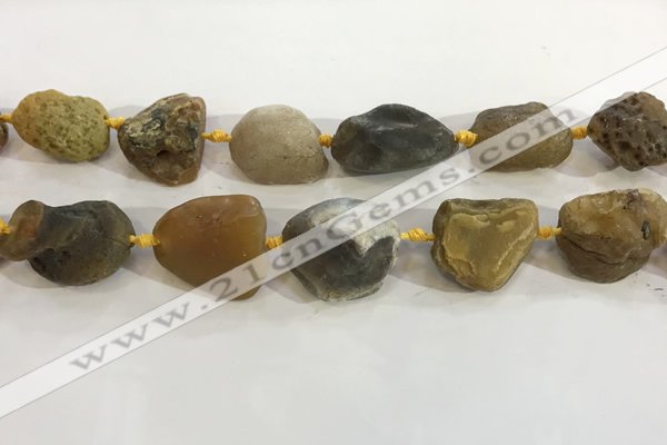 CNG3569 15.5 inches 18*20mm - 25*30mm nuggets rough agate beads