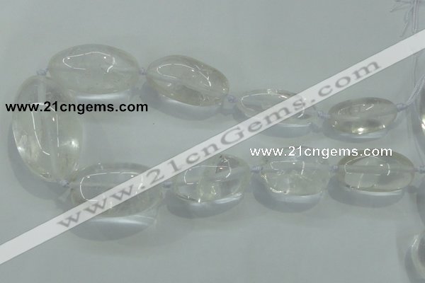 CNG357 15.5 inches 15*30mm - 25*48mm nuggets white crystal beads