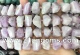 CNG3603 15.5 inches 13*20mm - 15*24mm faceted nuggets kunzite beads