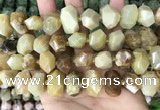 CNG3609 15.5 inches 13*20mm - 15*24mm faceted nuggets yellow opal beads