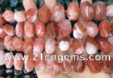 CNG3613 15.5 inches 13*20mm - 15*24mm faceted nuggets red agate beads