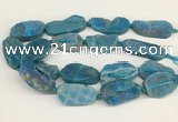 CNG3622 20*35mm - 30*45mm freeform plated druzy agate beads