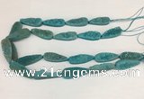 CNG3626 15.5 inches 12*35mm teardrop druzy agate beads