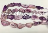 CNG3637 15.5 inches 22*30mm - 30*40mm freeform druzy agate beads