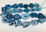 CNG3641 15.5 inches 22*30mm - 30*40mm freeform druzy agate beads