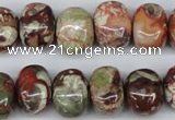 CNG37 15.5 inches 11*15mm nuggets rainforest agate gemstone beads