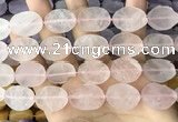 CNG3700 15.5 inches 15*20mm freeform rough rose quartz beads