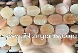 CNG3705 15.5 inches 15*20mm oval rough red aventurine beads