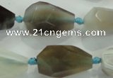 CNG375 15.5 inches 15*20mm – 20*35mm faceted nuggets agate beads