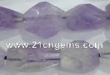 CNG390 15.5 inches 13*15mm – 16*23mm faceted nuggets lavender amethyst bead