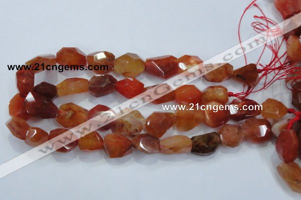 CNG392 15.5 inches 18*20mm – 22*25mm faceted nuggets agate beads