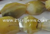 CNG396 15.5 inches 15*25mm – 22*30mm faceted nuggets agate beads