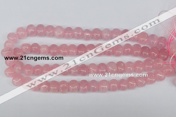 CNG41 15.5 inches 11*15mm nuggets rose quartz gemstone beads