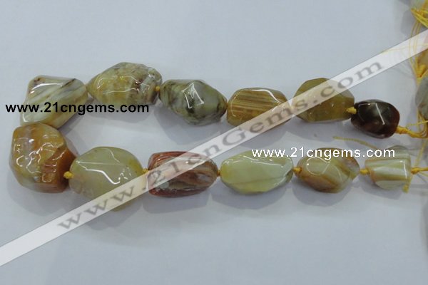 CNG416 15.5 inches 18*20mm - 28*40mm nuggets agate gemstone beads