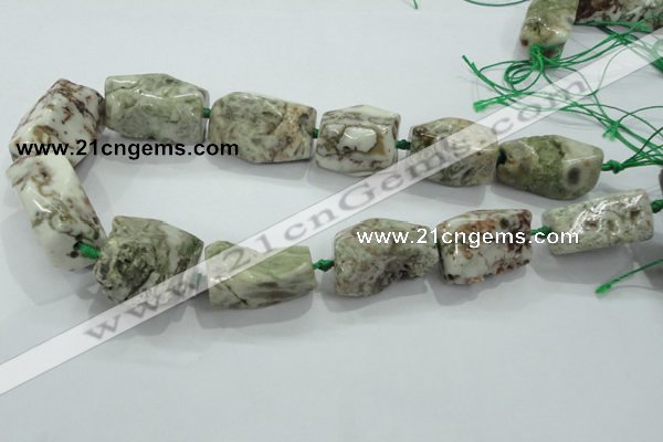 CNG417 15.5 inches 15*20mm - 25*35mm nuggets agate gemstone beads