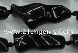 CNG423 15.5 inches 15*20mm - 25*50mm nuggets obsidian beads