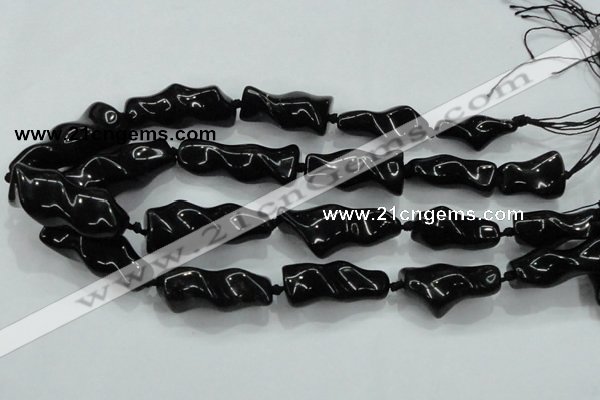 CNG423 15.5 inches 15*20mm - 25*50mm nuggets obsidian beads