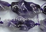 CNG424 15.5 inches 20*30mm - 25*50mm nuggets amethyst beads